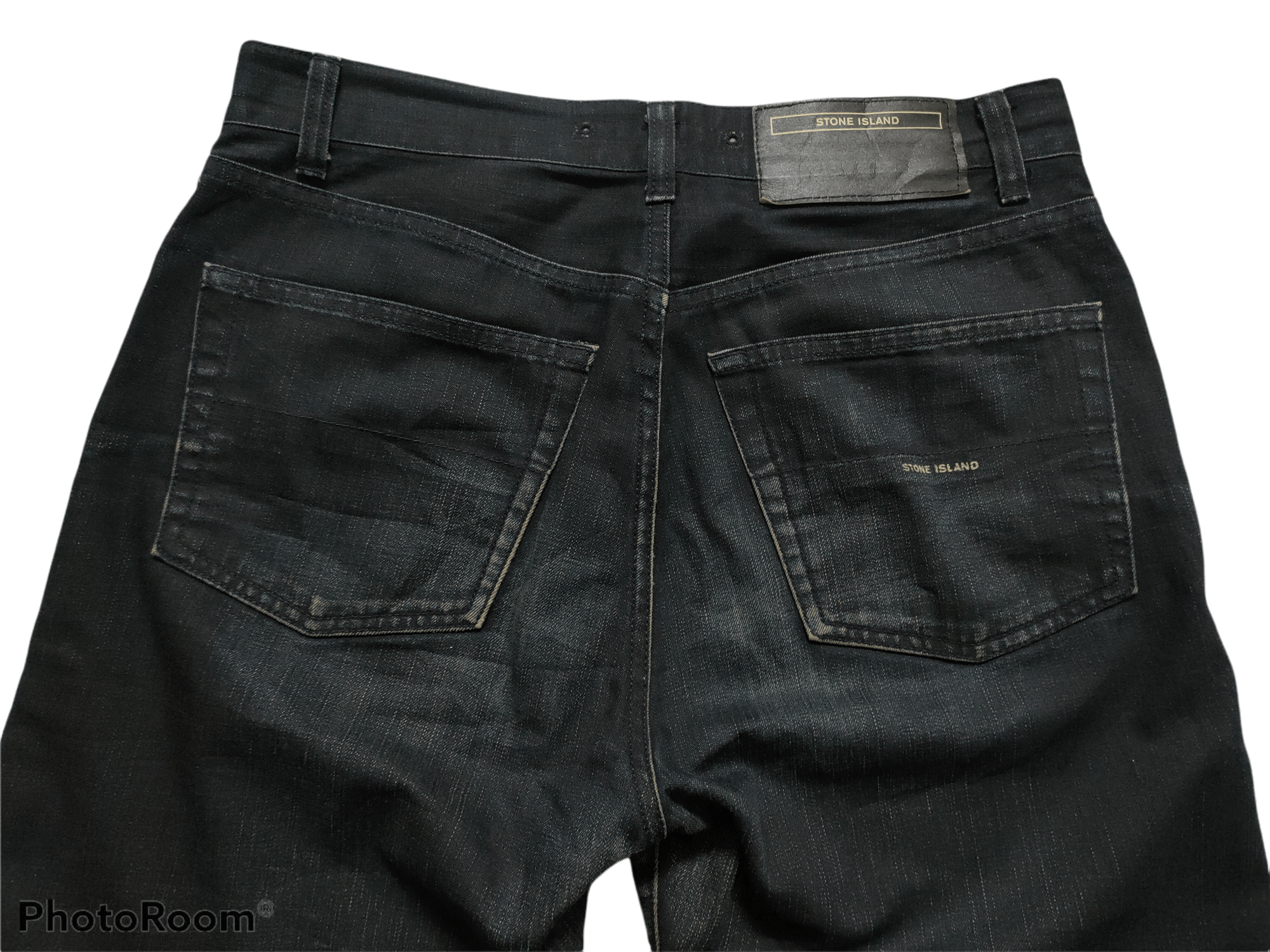 Stone Island Stone Island Super Black x Denime Distressed Size US 32 / EU 48 - 3 Thumbnail