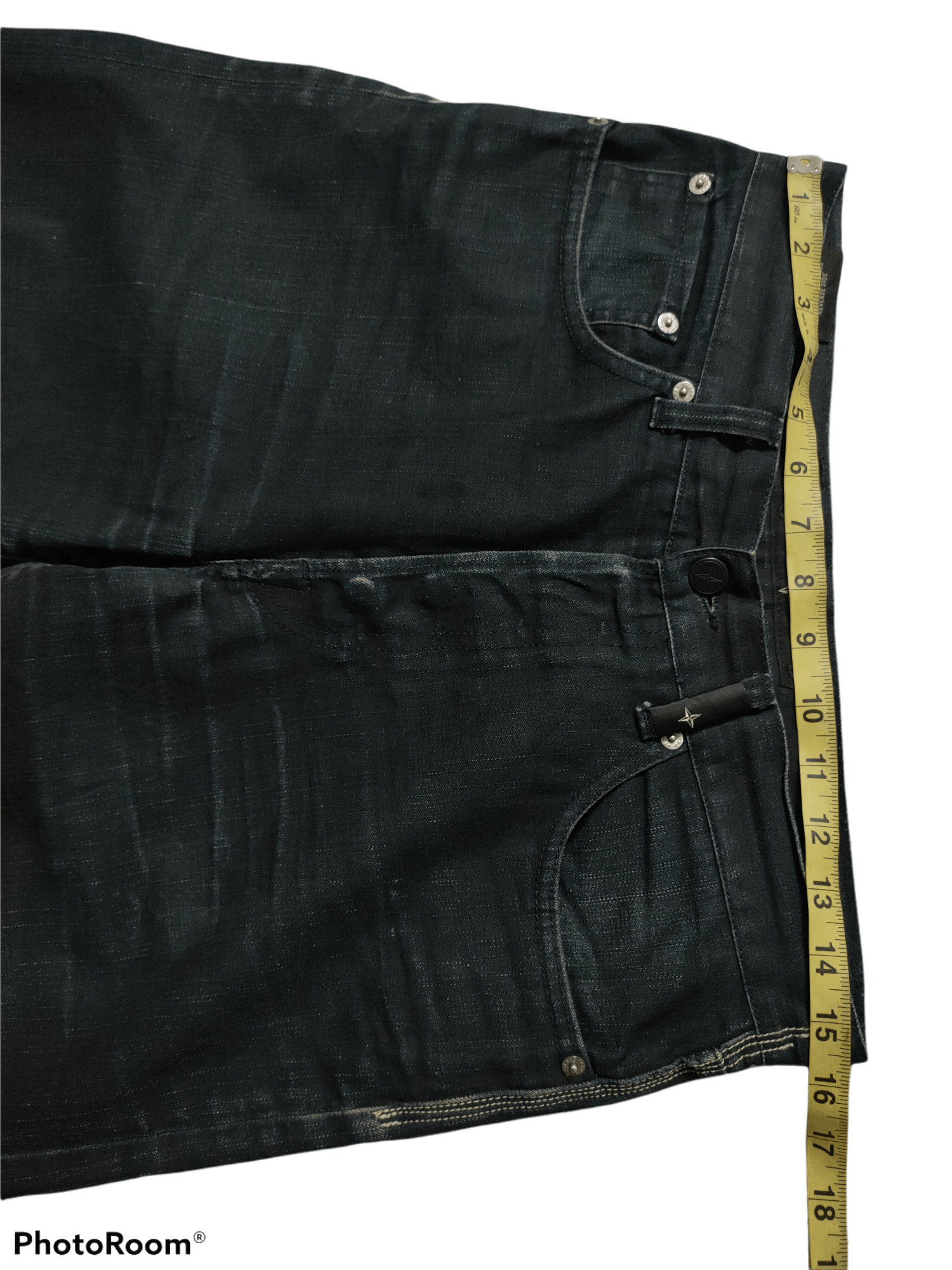 Stone Island Stone Island Super Black x Denime Distressed Size US 32 / EU 48 - 4 Thumbnail