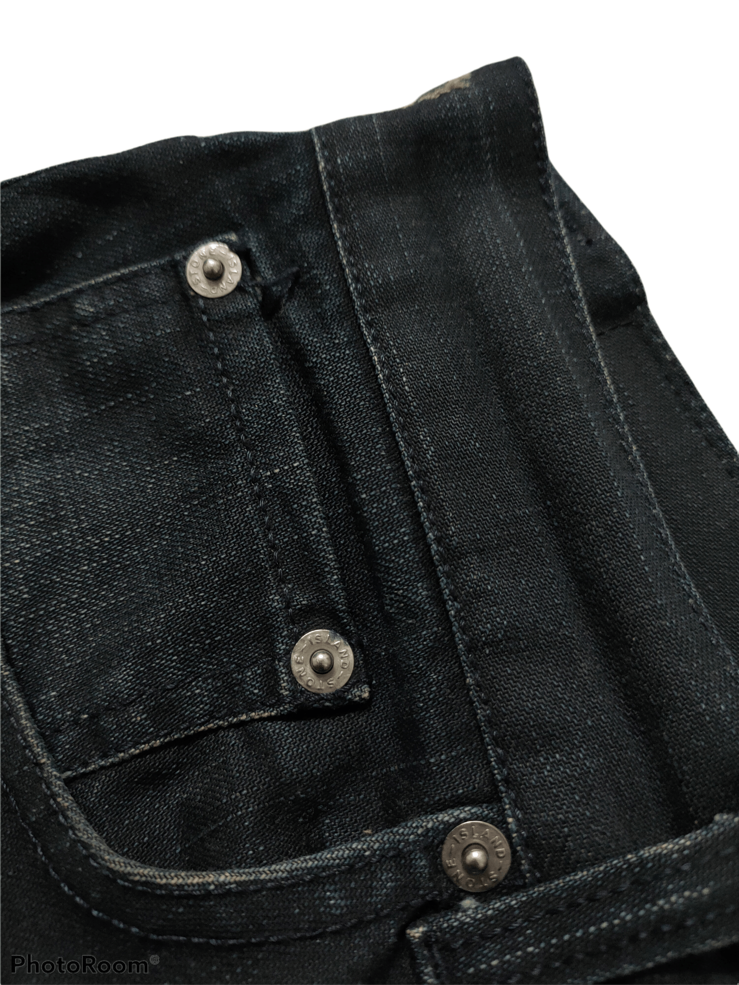 Stone Island Stone Island Super Black x Denime Distressed Size US 32 / EU 48 - 9 Thumbnail