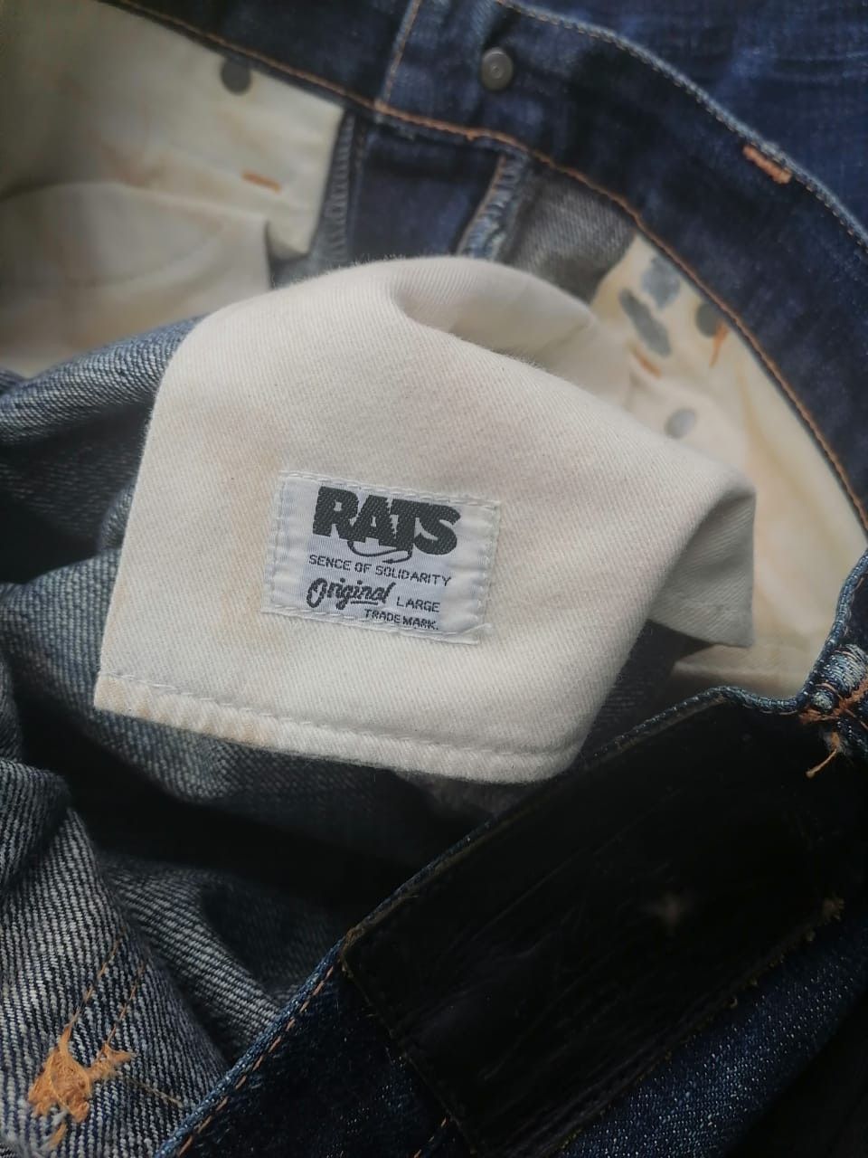 Japanese Brand Rats Made In Japan Selvedge Denim Jeans Size US 34 / EU 50 - 6 Thumbnail