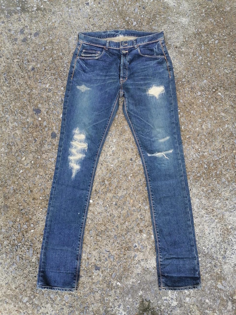Japanese Brand × NANO universe Nano Universe Fly Button Distressed Denim Jeans Size US 32 / EU 48 - 1 Thumbnail