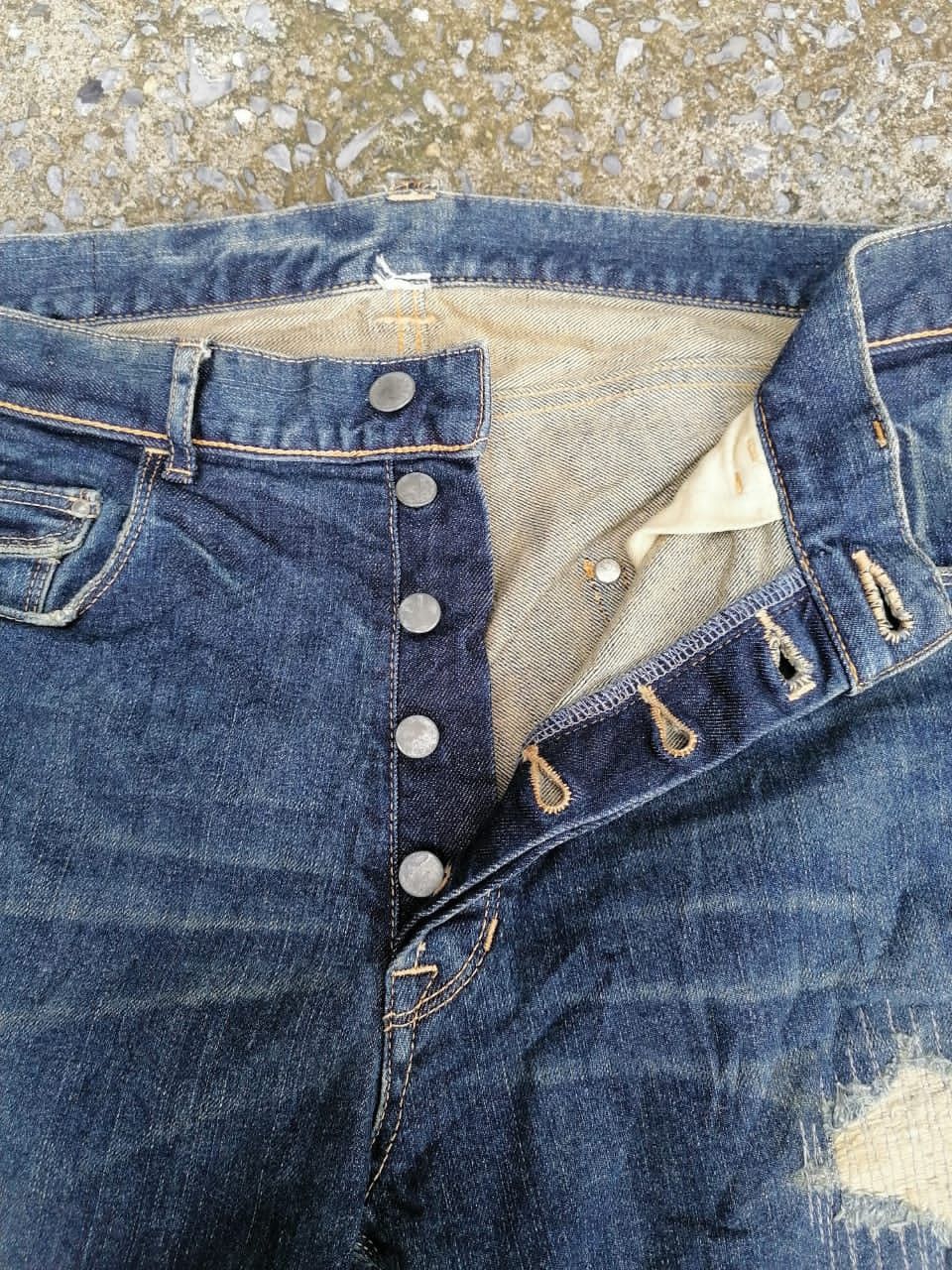 Japanese Brand × NANO universe Nano Universe Fly Button Distressed Denim Jeans Size US 32 / EU 48 - 6 Thumbnail
