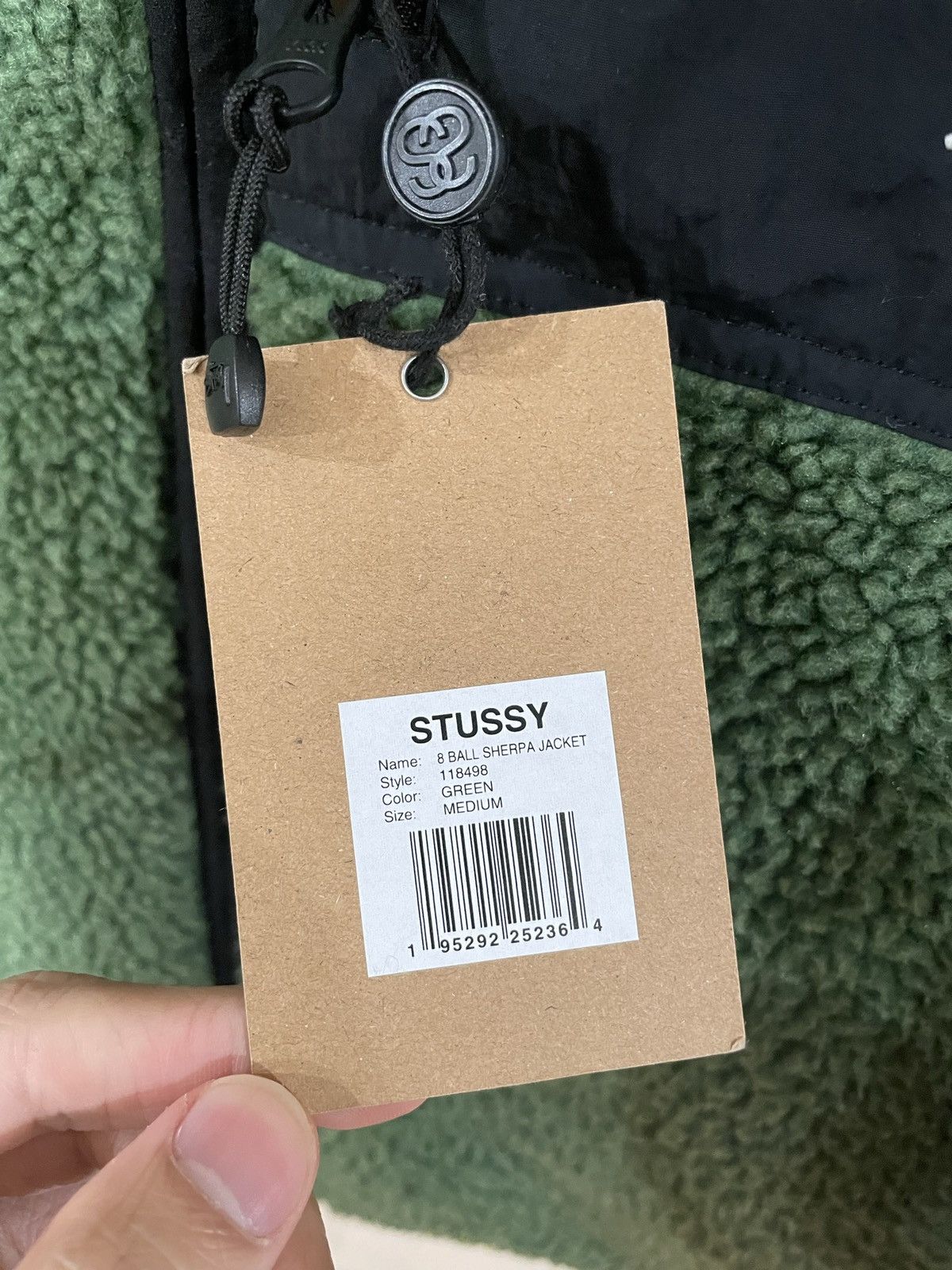 Stussy Stussy 8 Ball Sherpa Green Medium M Size US M / EU 48-50 / 2 - 4 Thumbnail