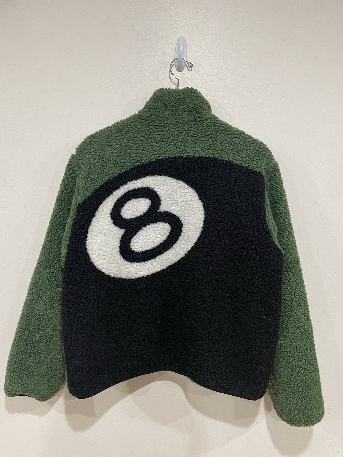 image of Stussy 8 Ball Sherpa Green Medium M, Men's