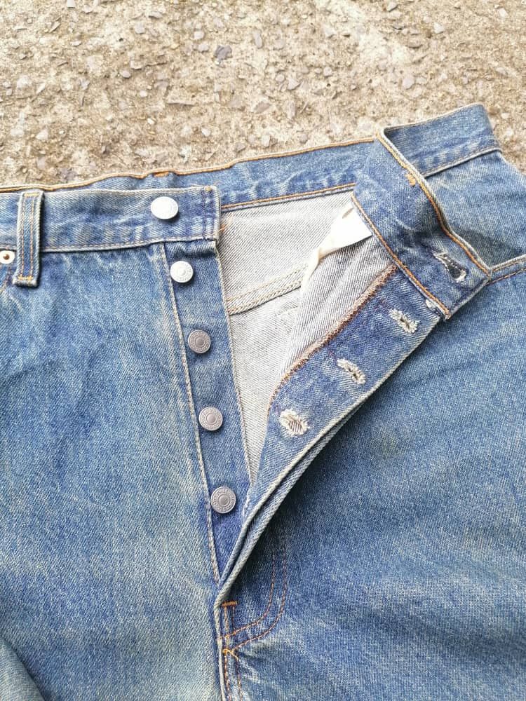 Levi's × Levi's Vintage Clothing Levi's Strauss 501xx Fly Button Denim Jeans Size US 33 - 2 Thumbnail