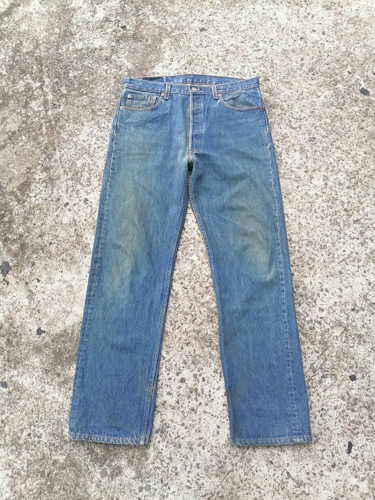 Levi's × Levi's Vintage Clothing Levi's Strauss 501xx Fly Button Denim Jeans Size US 33 - 1 Thumbnail