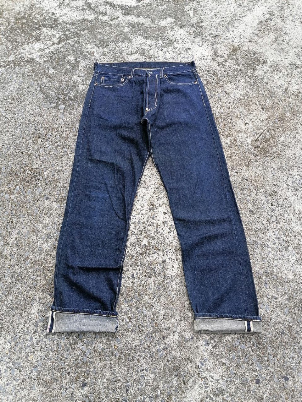 image of Vintage Lot 707 Bonmarlen Made In Japan Selvedge Denim Jeans in Dark Denim, Men's (Size 34)