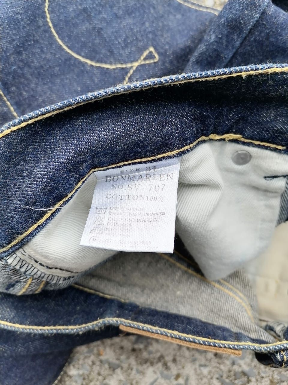 Japanese Brand × Vintage Vintage Lot 707 Bonmarlen Made In Japan Selvedge Denim Jeans Size US 34 / EU 50 - 7 Thumbnail