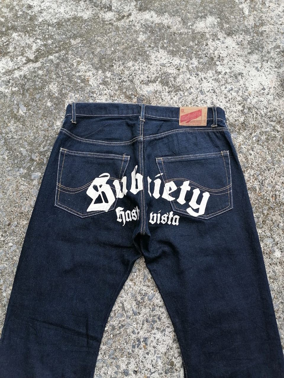 Other Subciety Spellout Denim Jeans Size US 34 / EU 50 - 2 Thumbnail