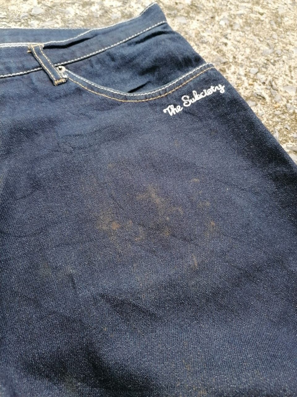 Other Subciety Spellout Denim Jeans Size US 34 / EU 50 - 4 Thumbnail