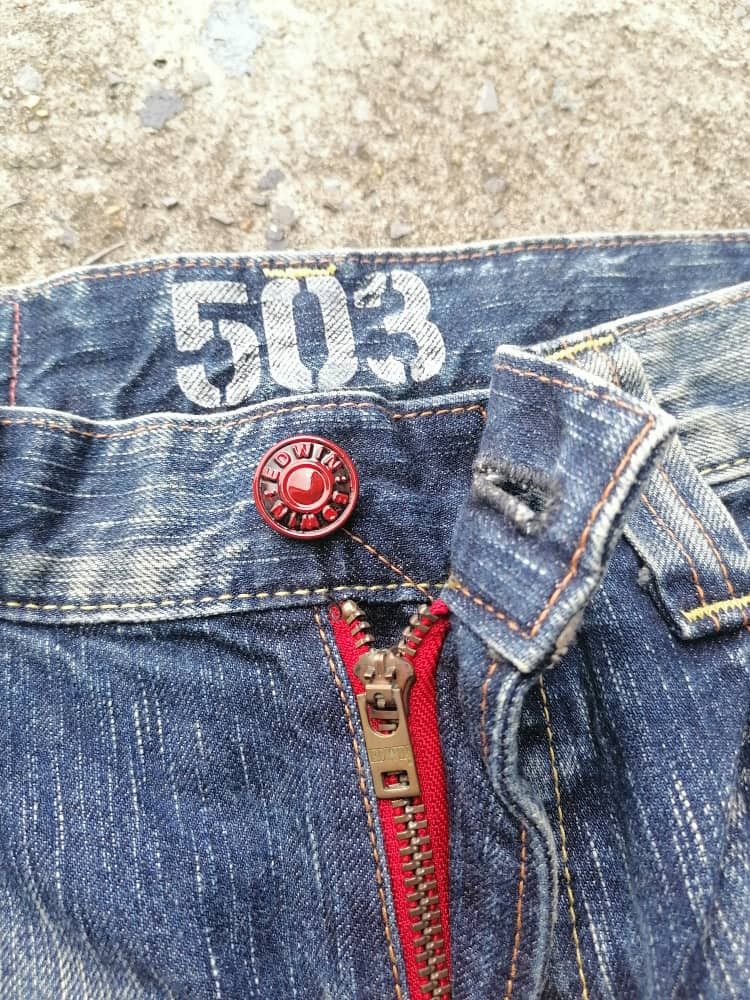 Edwin × Japanese Brand Edwin 503 Blue Trip Made In Japan Denim Jeans Size US 32 / EU 48 - 4 Thumbnail