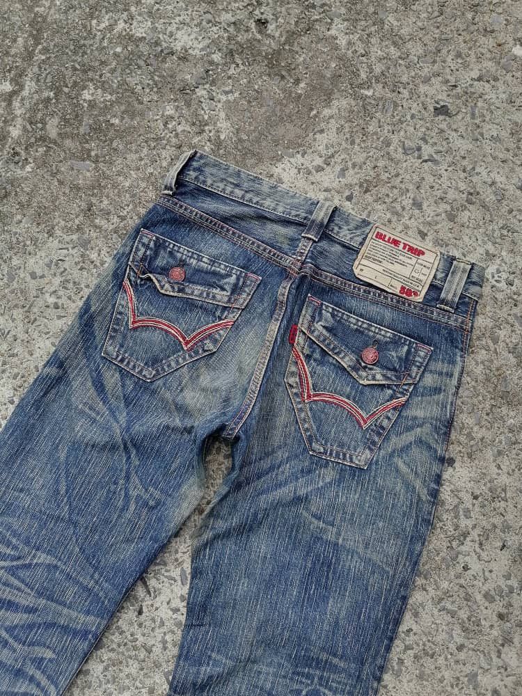Edwin × Japanese Brand Edwin 503 Blue Trip Made In Japan Denim Jeans Size US 32 / EU 48 - 2 Thumbnail