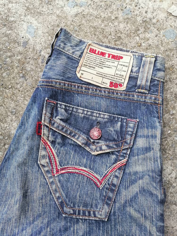 Edwin × Japanese Brand Edwin 503 Blue Trip Made In Japan Denim Jeans Size US 32 / EU 48 - 6 Thumbnail