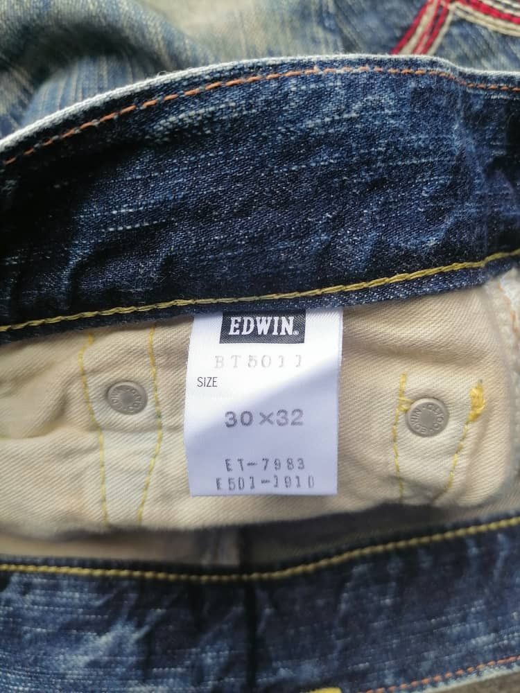 Edwin × Japanese Brand Edwin 503 Blue Trip Made In Japan Denim Jeans Size US 32 / EU 48 - 5 Thumbnail