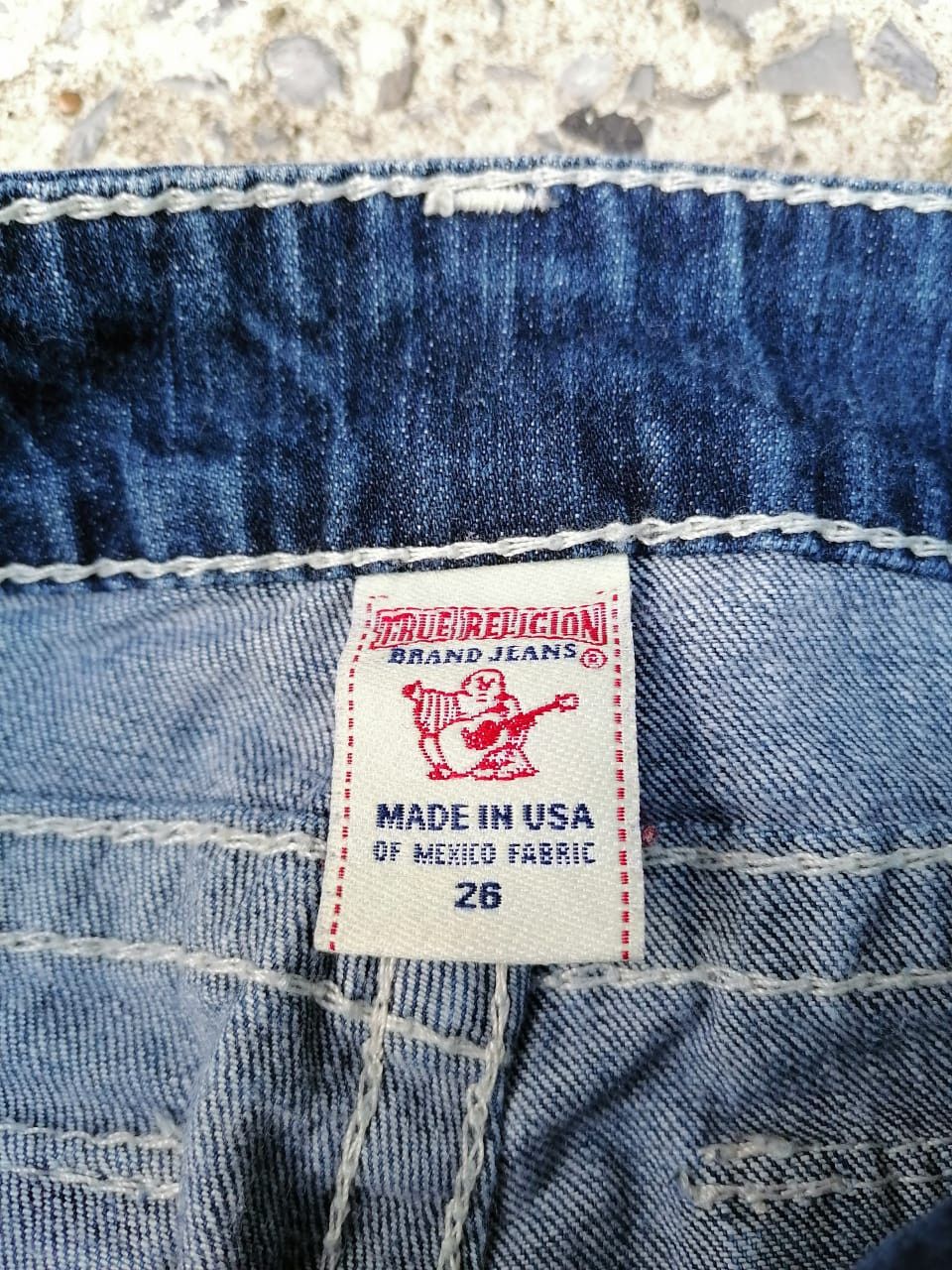 True Religion True Religion Julie Natural Big T Denim Jeans Size 27" / US 4 / IT 40 - 6 Thumbnail