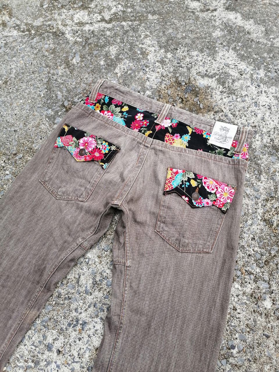 Designer × Japanese Brand Dominate Handcrafted Flowers Pants Size US 32 / EU 48 - 2 Thumbnail