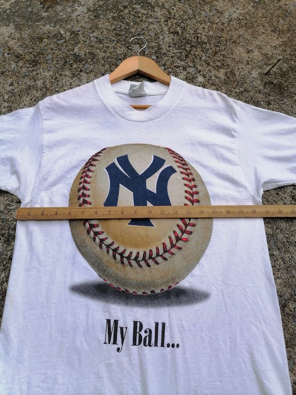 MLB × New York Yankees × Vintage Vintage 90s New York Yankees My Ball My House Tee Size US M / EU 48-50 / 2 - 2 Thumbnail