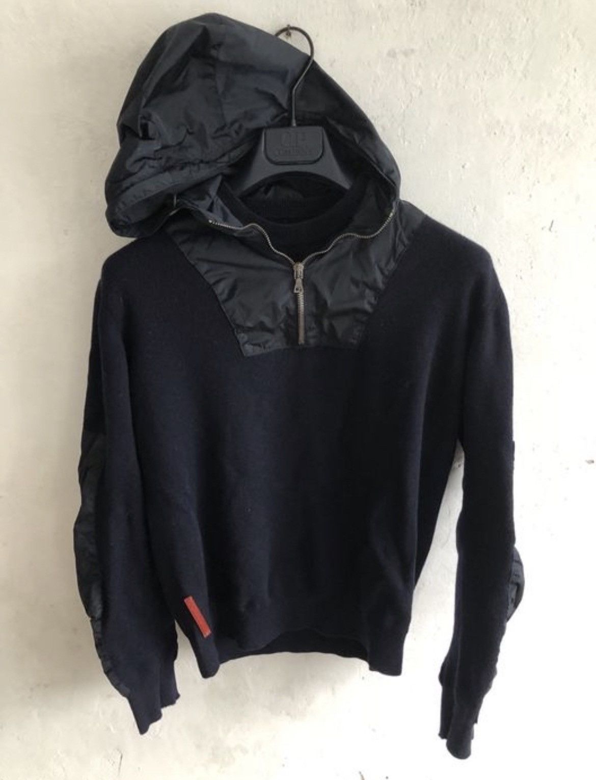 Prada Prada Re-Nylon Black Hoodie XXXL | Grailed