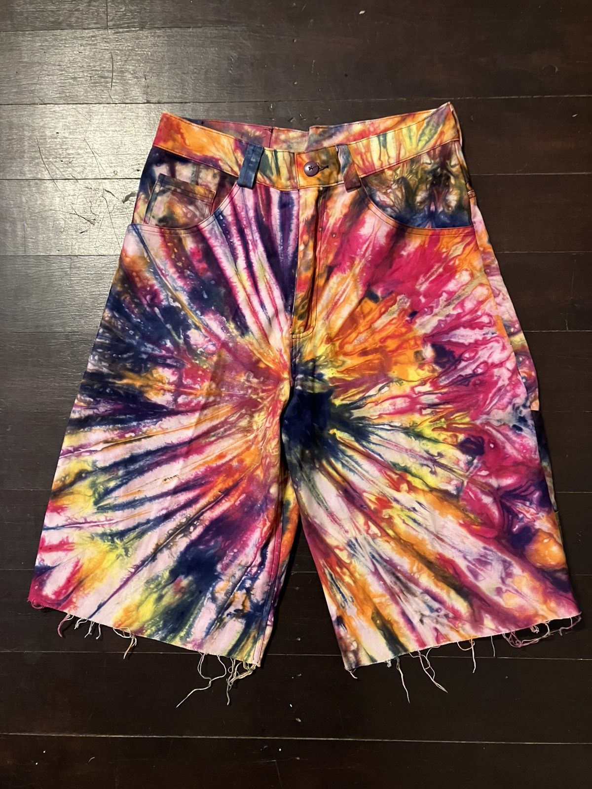 image of Craig Green Ss14 Tie Dye Shorts, Men's (Size 30)