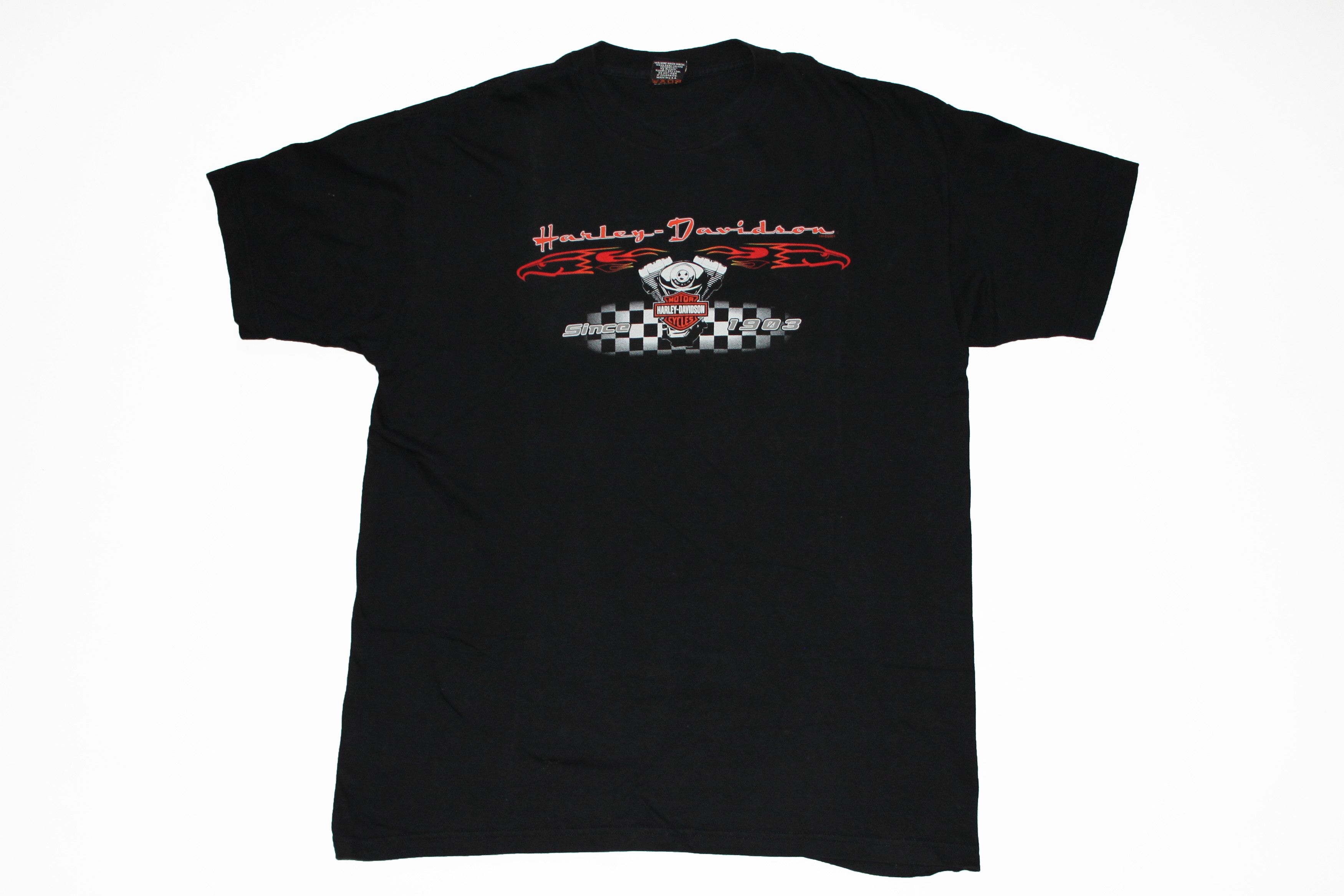 Harley Davidson × Vintage Vintage Harley Davidson t T-shirt 2001 XL Size US XL / EU 56 / 4 - 2 Thumbnail