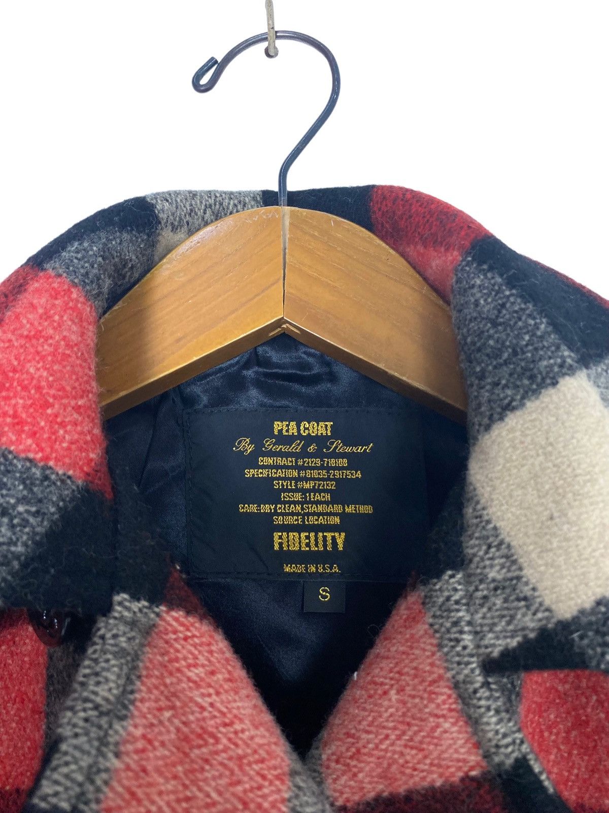 Fidelity Fidelity Wool Pea Coat by Gerald & Stewart Checked Usa Size S / US 4 / IT 40 - 5 Thumbnail
