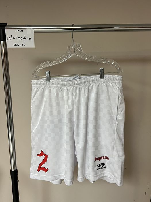 Supreme Supreme Umbro SS22 Soccer Shorts White | Grailed