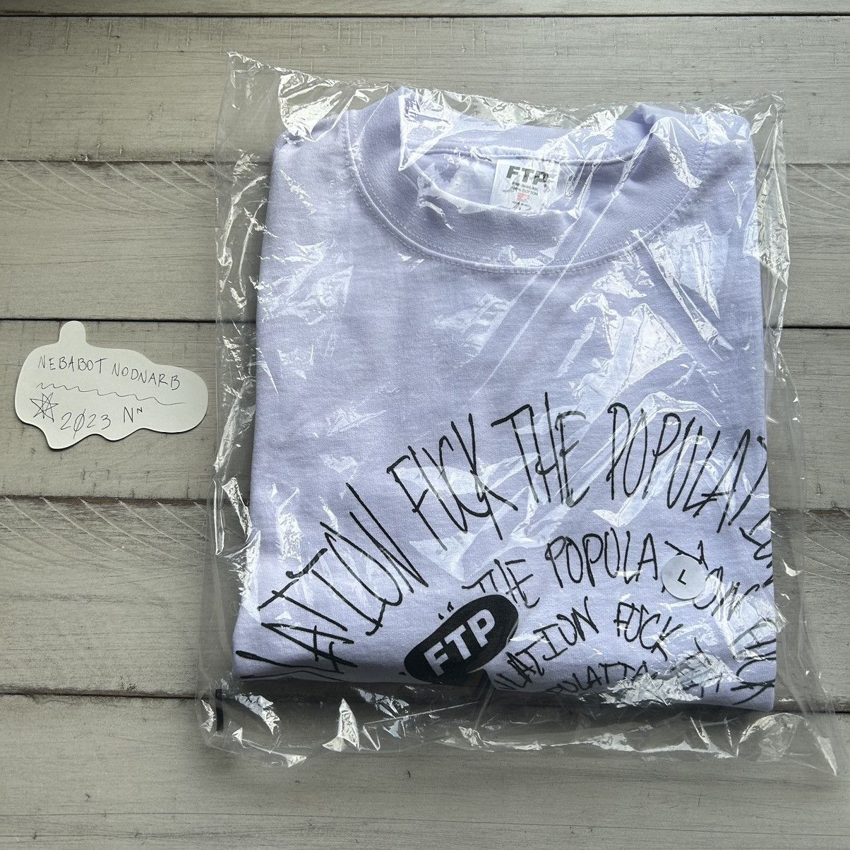 Fuck The Population FTP SLiPPiNG iNTO DARKNESS TEE WHiTE Size US L / EU 52-54 / 3 - 5 Thumbnail