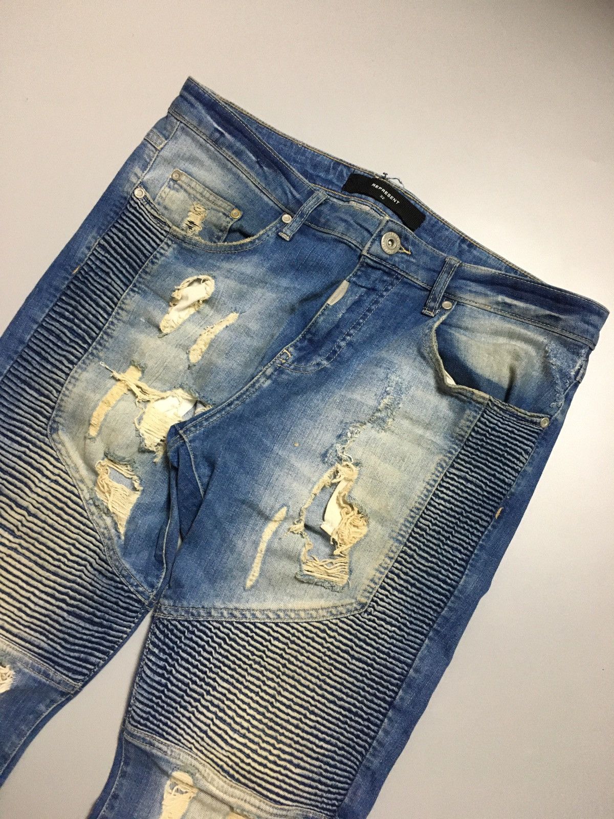 Represent Clo. Represent clo. Biker distressed ripped jeans Size US 32 / EU 48 - 3 Thumbnail