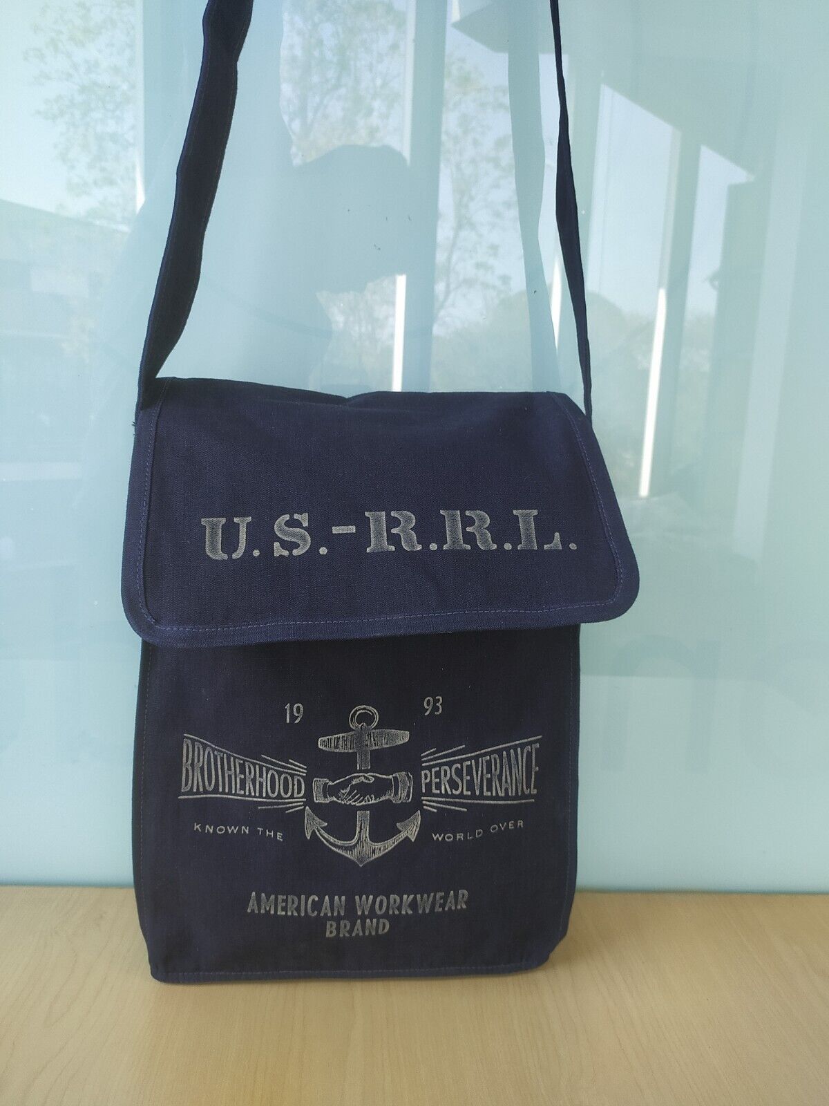 Double RL Men's Canvas Messenger Bag $249