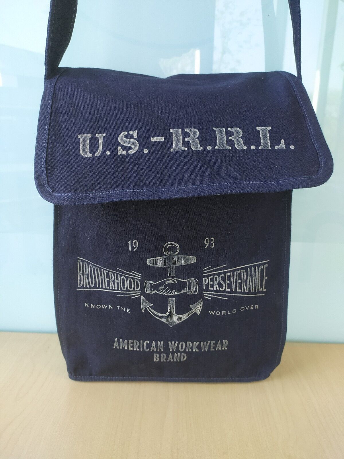 Double RL Men's Canvas Messenger Bag $249