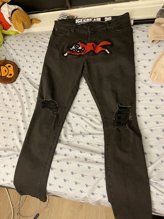 Billionaire Boys Club Ice Cream Jeans, Red Running Dog (36) Grailed