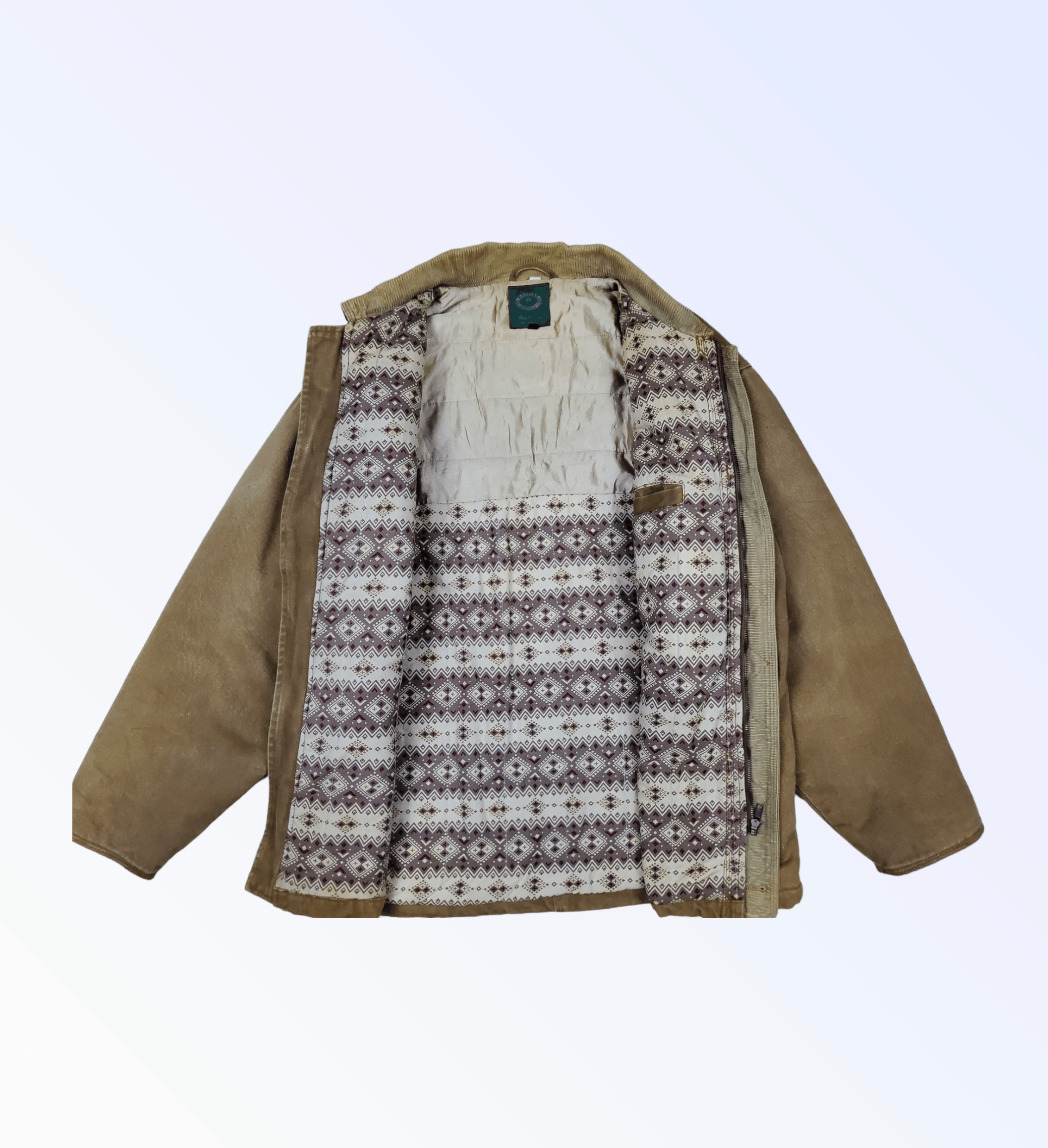 image of Vintage Denim Jacket British Classic Style ( Mitsumine ) in Brown, Men's (Size Large)