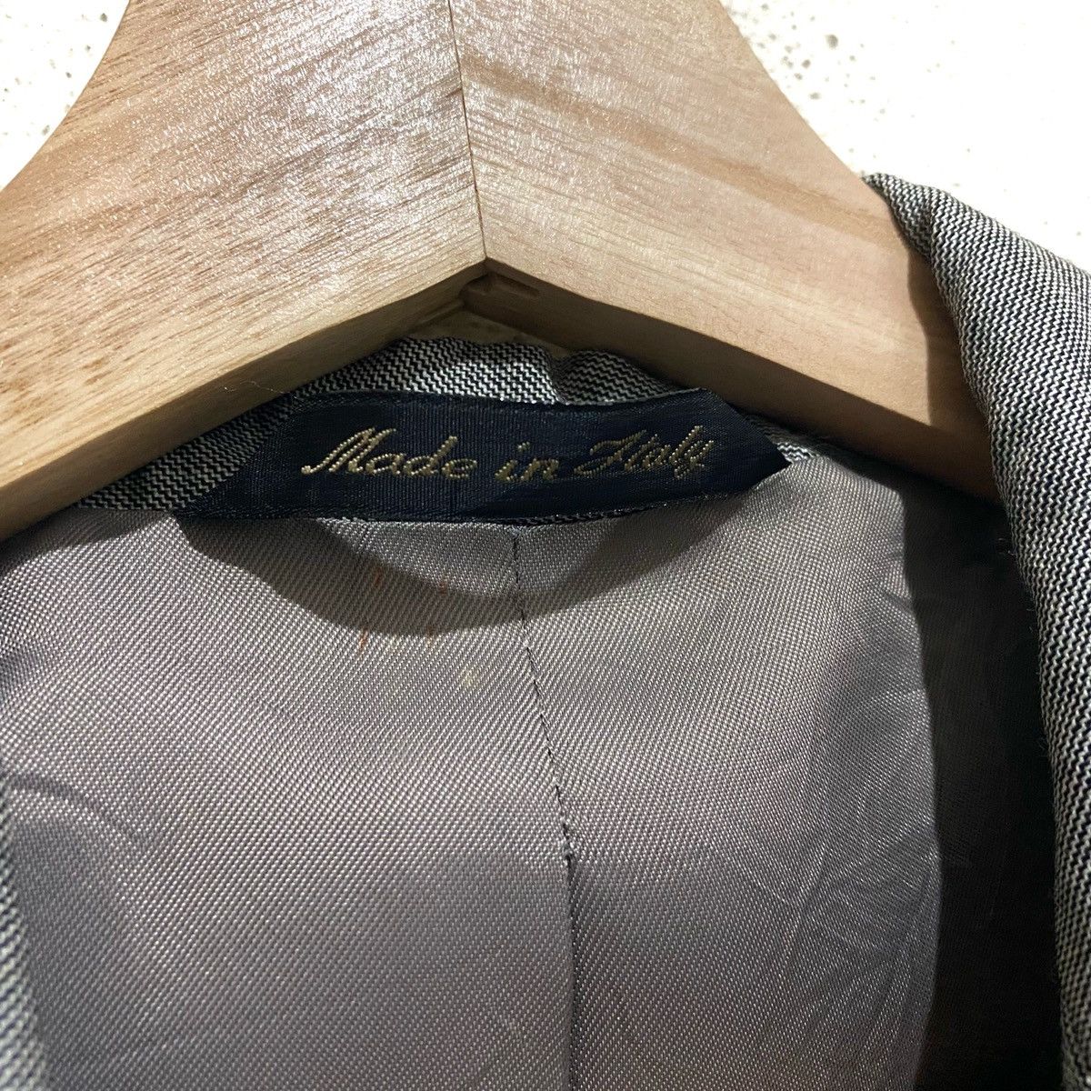 GianMarco Venturi Vintage GIAN MARCO VENTURI made in ITALY Harringbone Jacket Size 40L - 5 Thumbnail