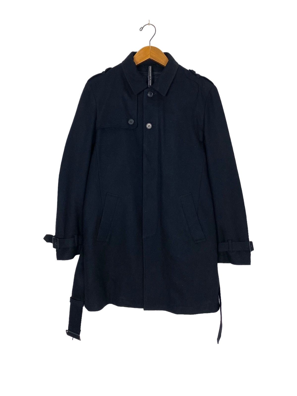 Rare‼️ Black Barrett by Neil Barrett Belted Trench Coat