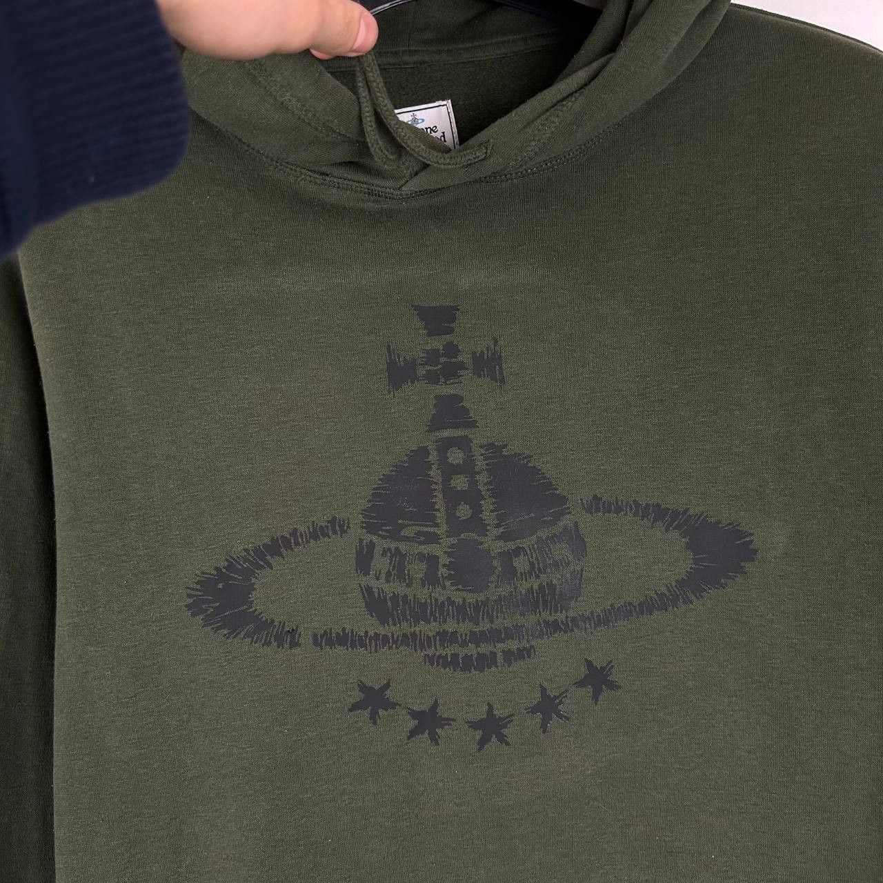 Vintage Vivienne Westwood Hoodie Big Logo Orb Pullover Luxury Y2K Size US L / EU 52-54 / 3 - 2 Thumbnail