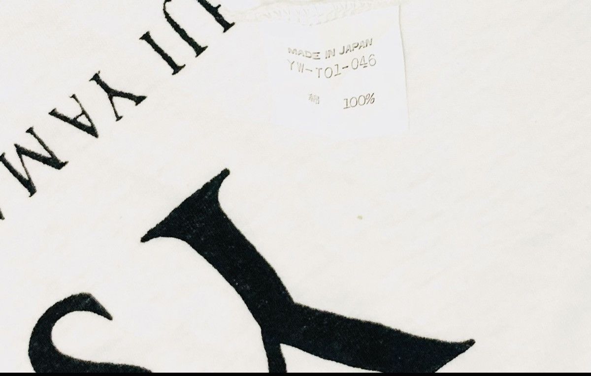Yohji Yamamoto Rare Vintage Brand Yohji Yamamoto Big Logo T-shirt 1990s Size US L / EU 52-54 / 3 - 5 Thumbnail