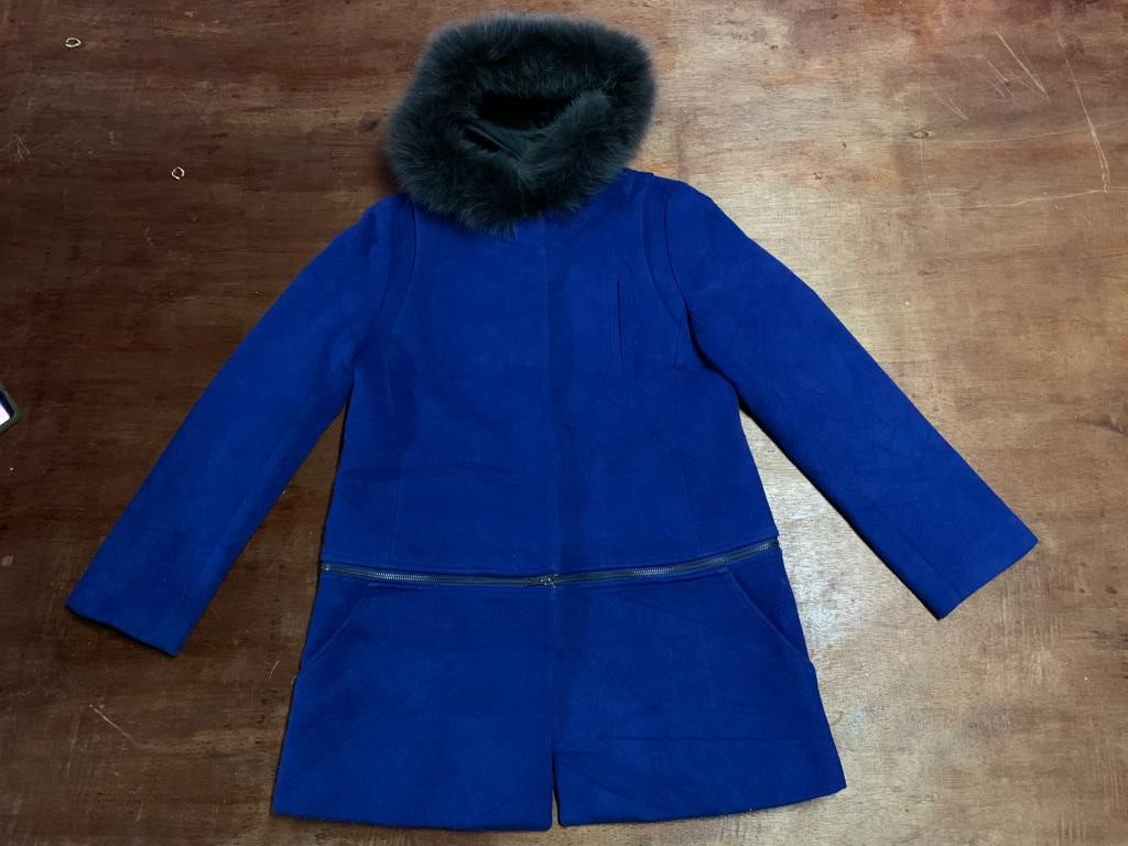 Designer × Japanese Brand Opaque.Clip coat women with original fur Size M / US 6-8 / IT 42-44 - 3 Thumbnail
