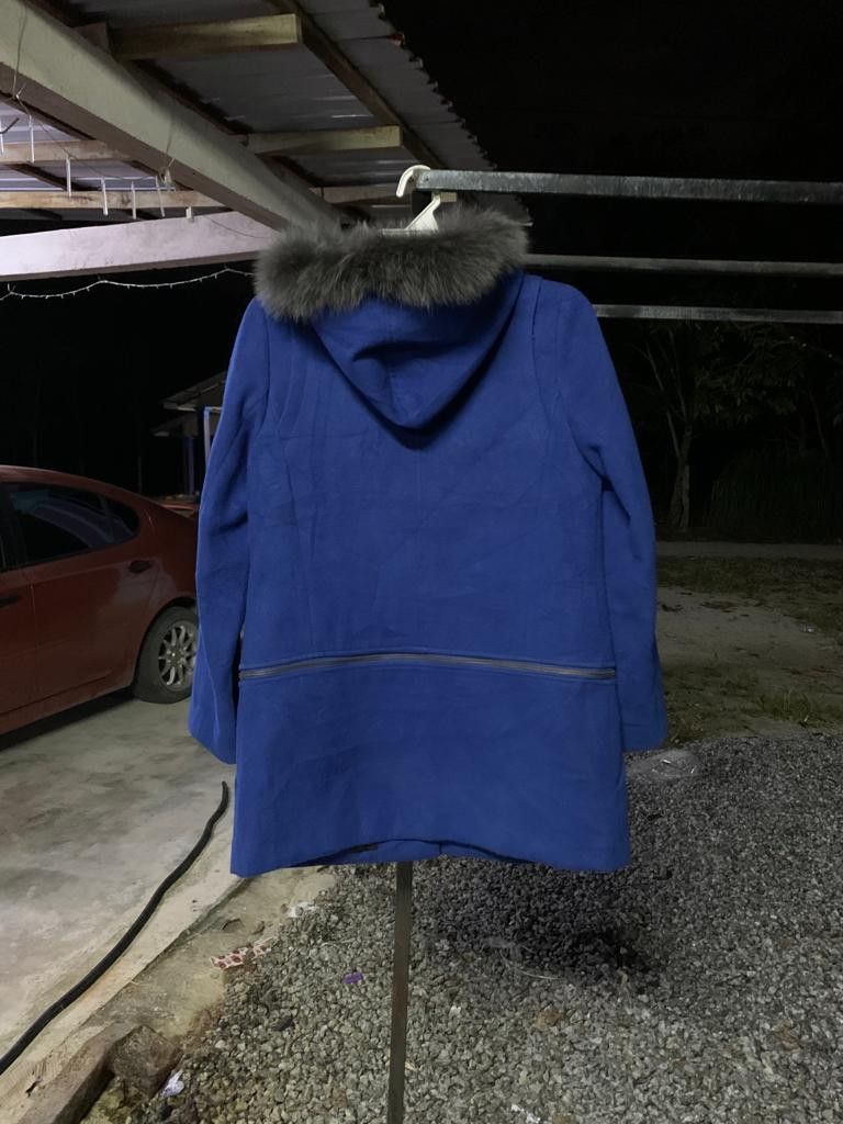 Designer × Japanese Brand Opaque.Clip coat women with original fur Size M / US 6-8 / IT 42-44 - 2 Thumbnail