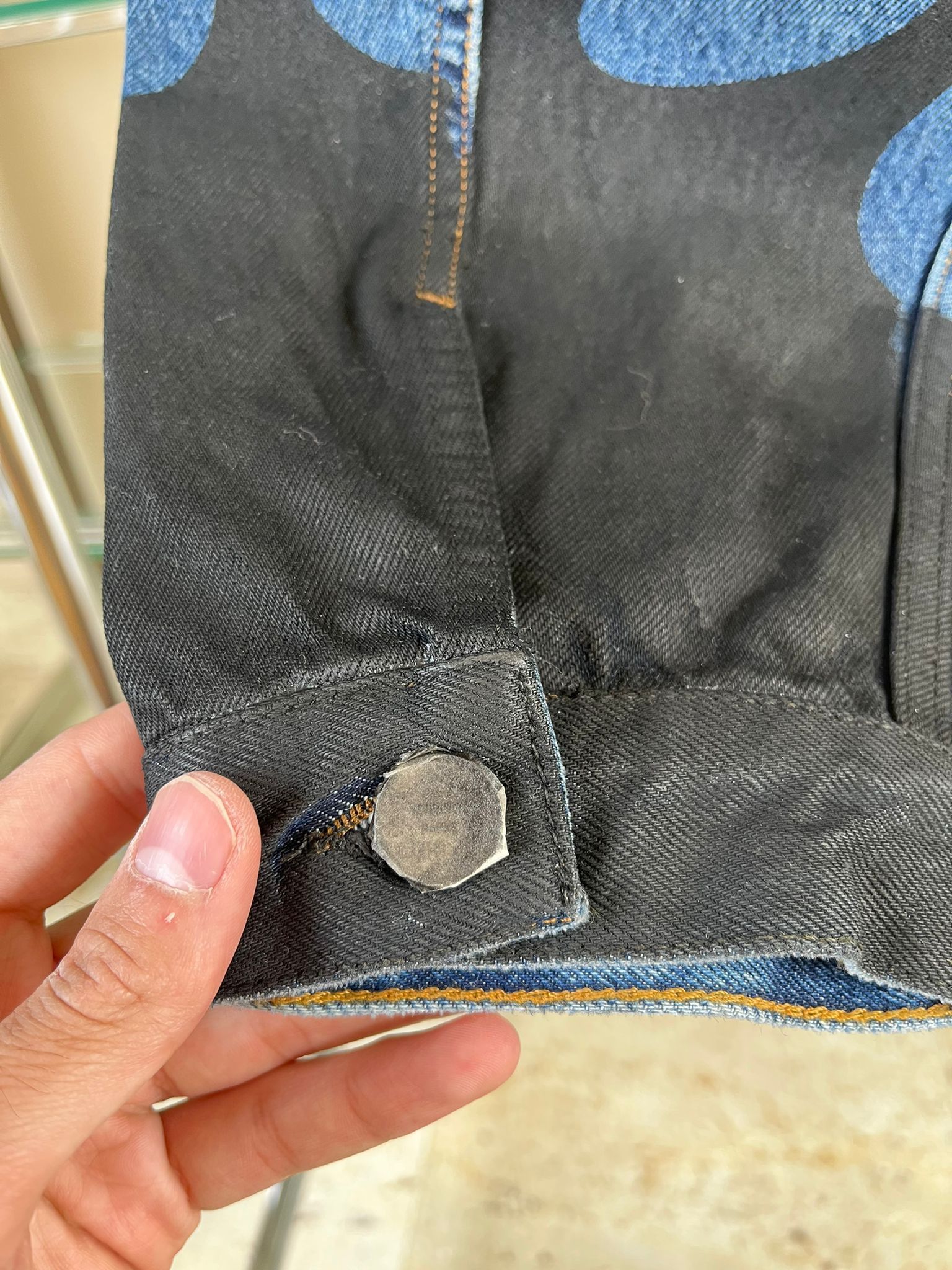 Vetements Denim Flame Jacket in Blue Black Size US M / EU 48-50 / 2 - 17 Thumbnail