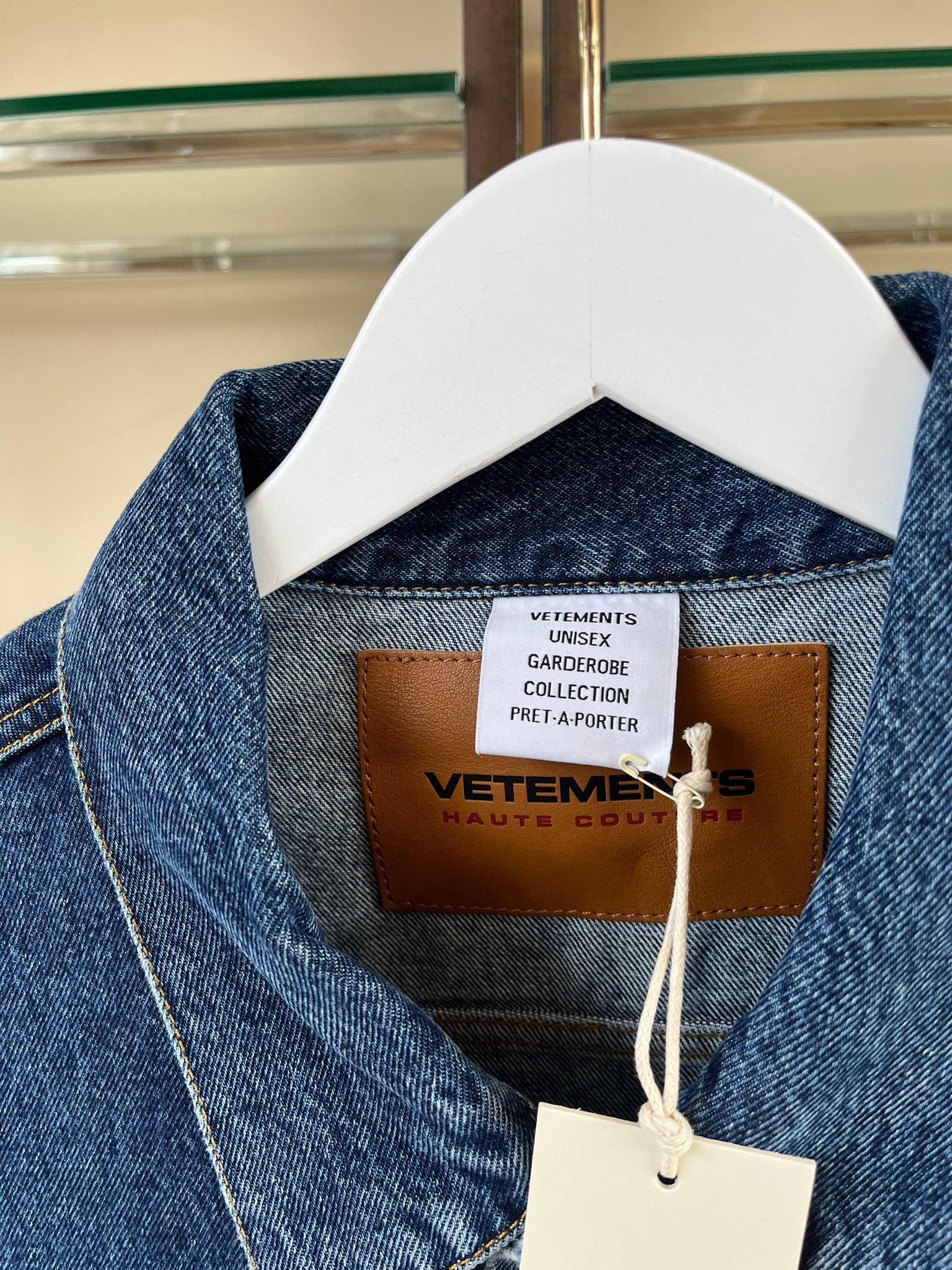 Vetements Denim Flame Jacket in Blue Black Size US M / EU 48-50 / 2 - 12 Thumbnail