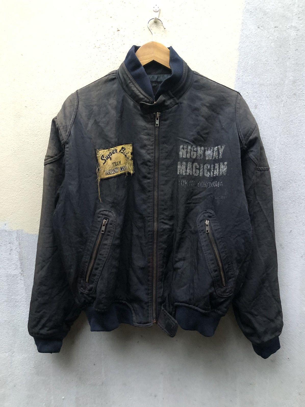 Vintage × YELLOW CORN 🟢Yellow Corn Faded Highway Magician Canvas Bomber Jackets Size US L / EU 52-54 / 3 - 1 Thumbnail