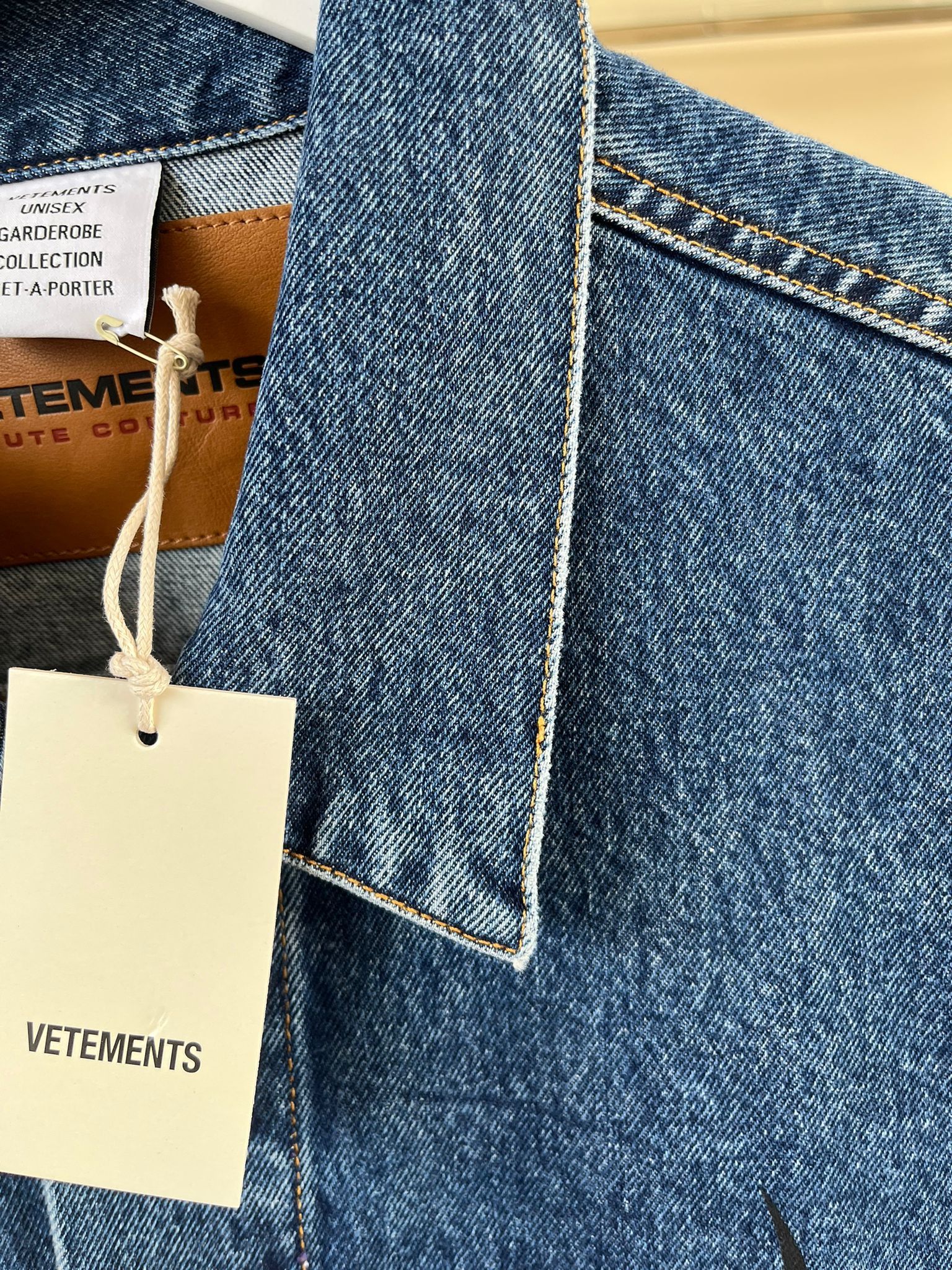 Vetements Denim Flame Jacket in Blue Black Size US S / EU 44-46 / 1 - 9 Thumbnail