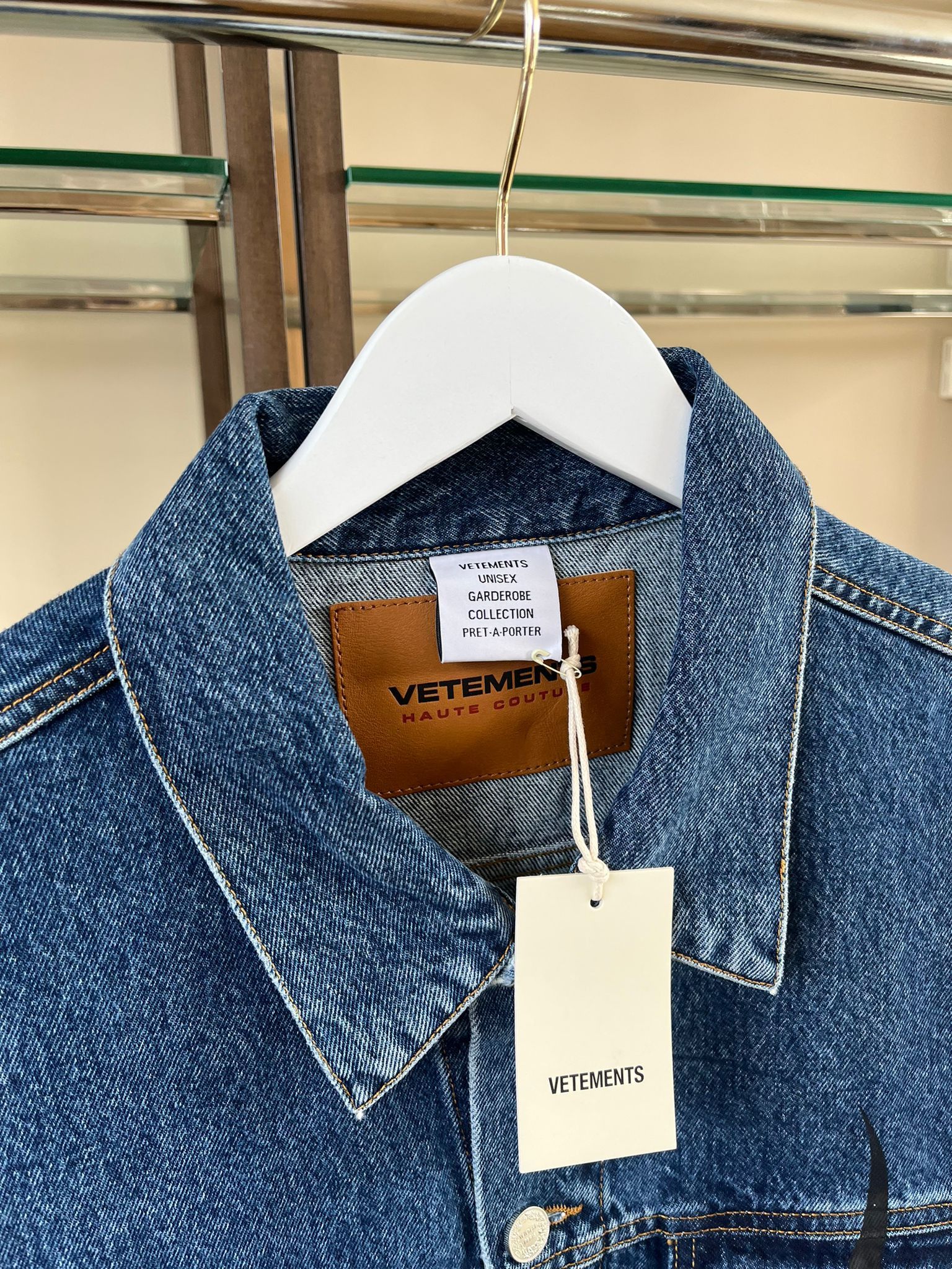 Vetements Denim Flame Jacket in Blue Black Size US S / EU 44-46 / 1 - 6 Thumbnail