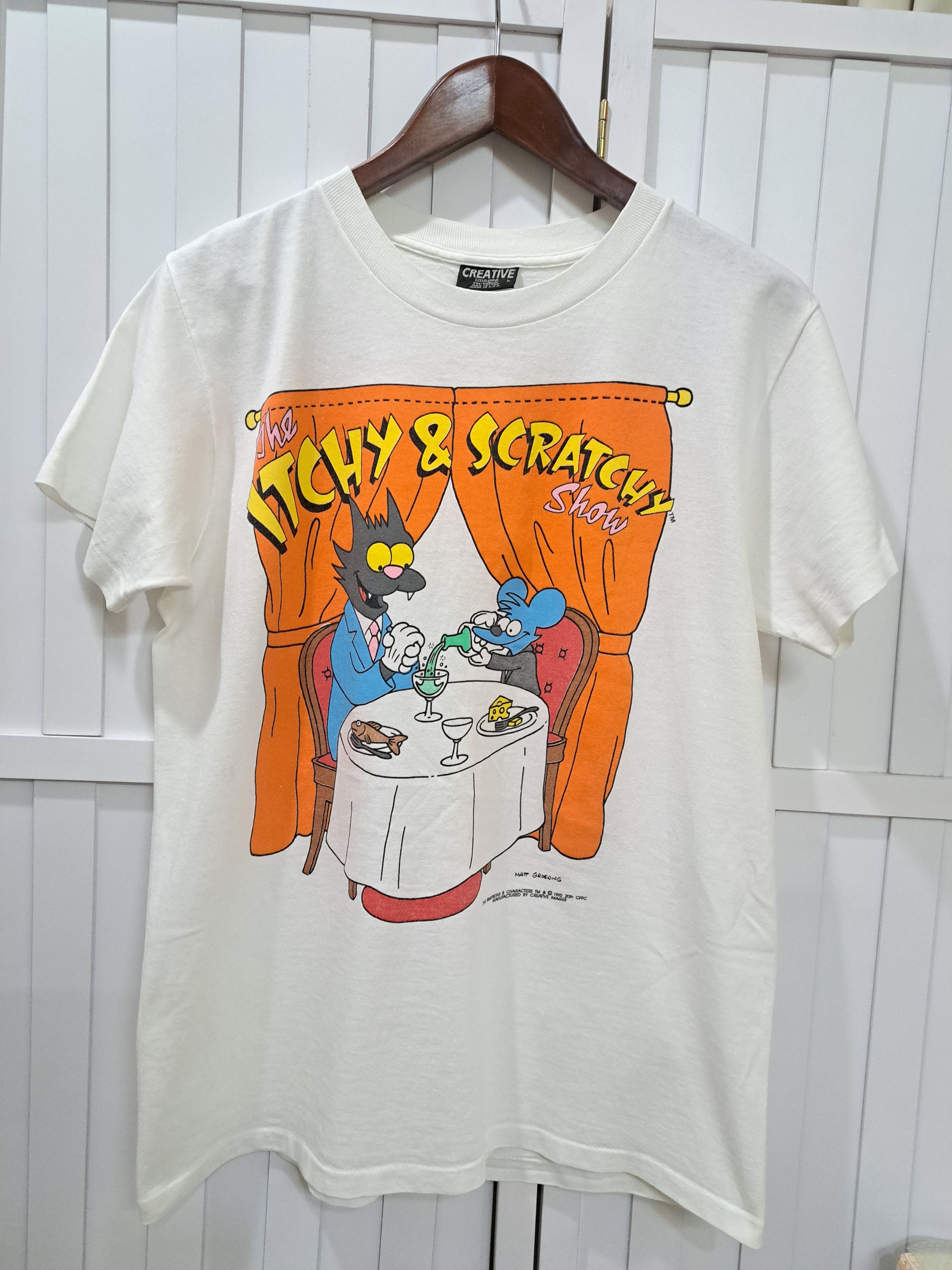 Vintage Vintage The Itchy & Scratchy Show Tee Size US L / EU 52-54 / 3 - 1 Thumbnail