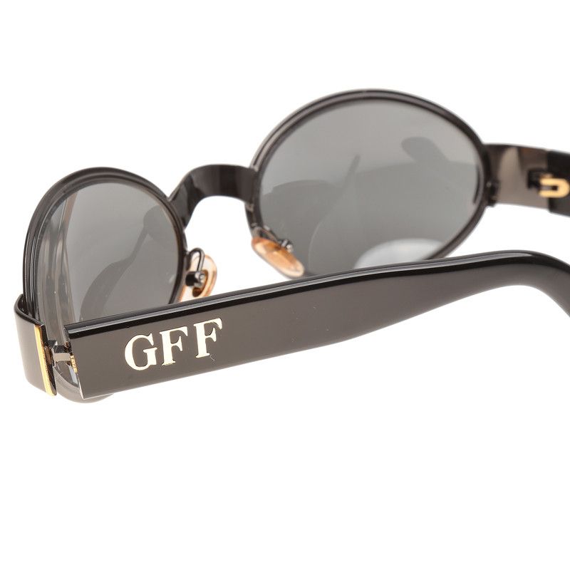 Gianfranco Ferre Gianfranco Ferre 90's Black & Gold Oval Sunglasses Size ONE SIZE - 3 Thumbnail