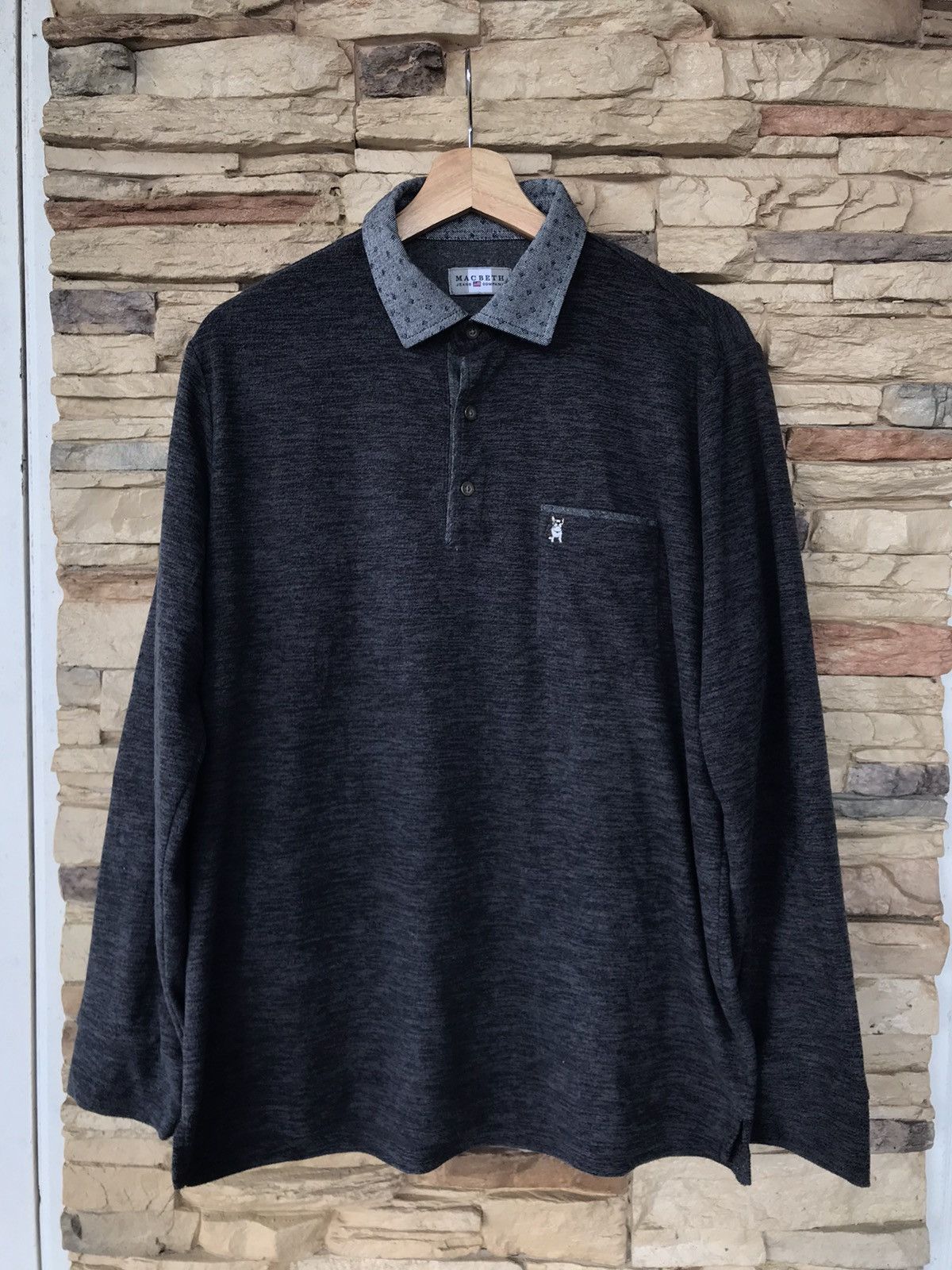 Vintage Macbeth Longsleeve Collar Tee Thrasher skategang Size US L / EU 52-54 / 3 - 2 Thumbnail