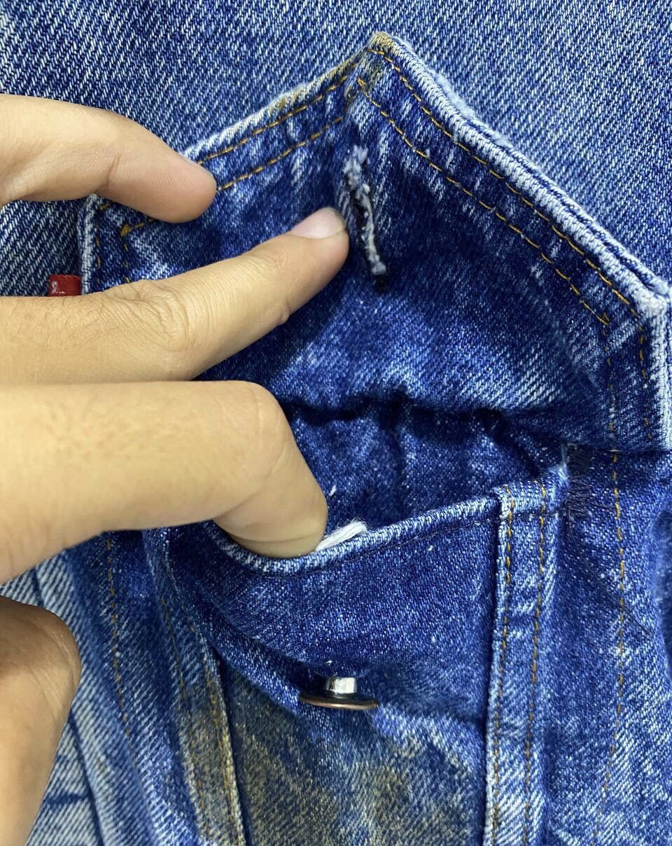 Levi's Vintage Clothing Vintage Levis Denim Jacket Follow your Fucking Dreams cw21 Size US M / EU 48-50 / 2 - 9 Thumbnail
