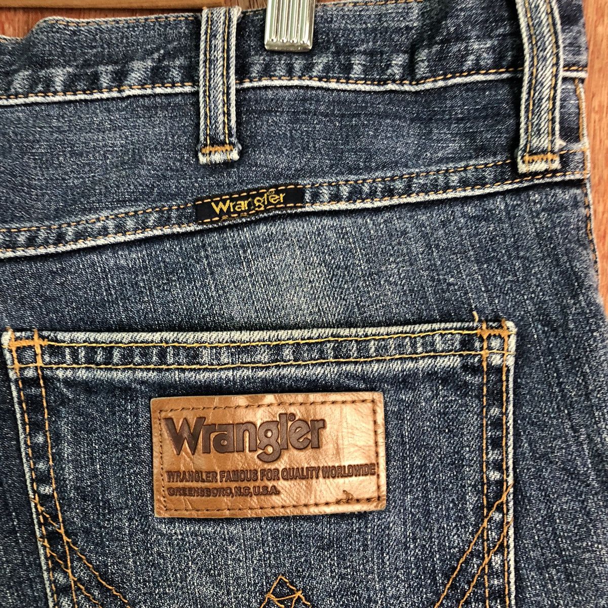 Vintage DLL Wrangler Vintage Blue distressed Denim Pants #c203 Size US 32 / EU 48 - 9 Thumbnail