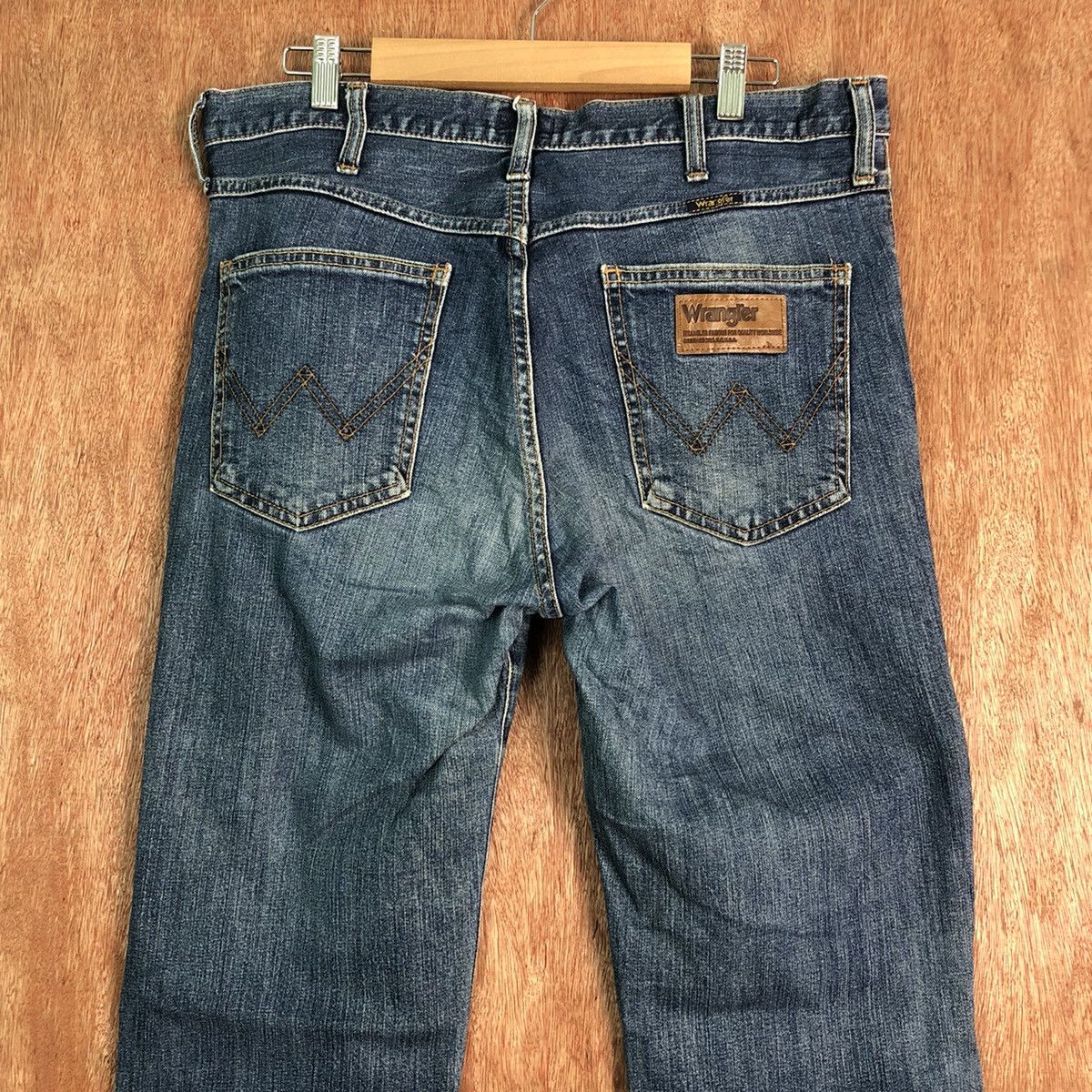 Vintage DLL Wrangler Vintage Blue distressed Denim Pants #c203 Size US 32 / EU 48 - 7 Thumbnail