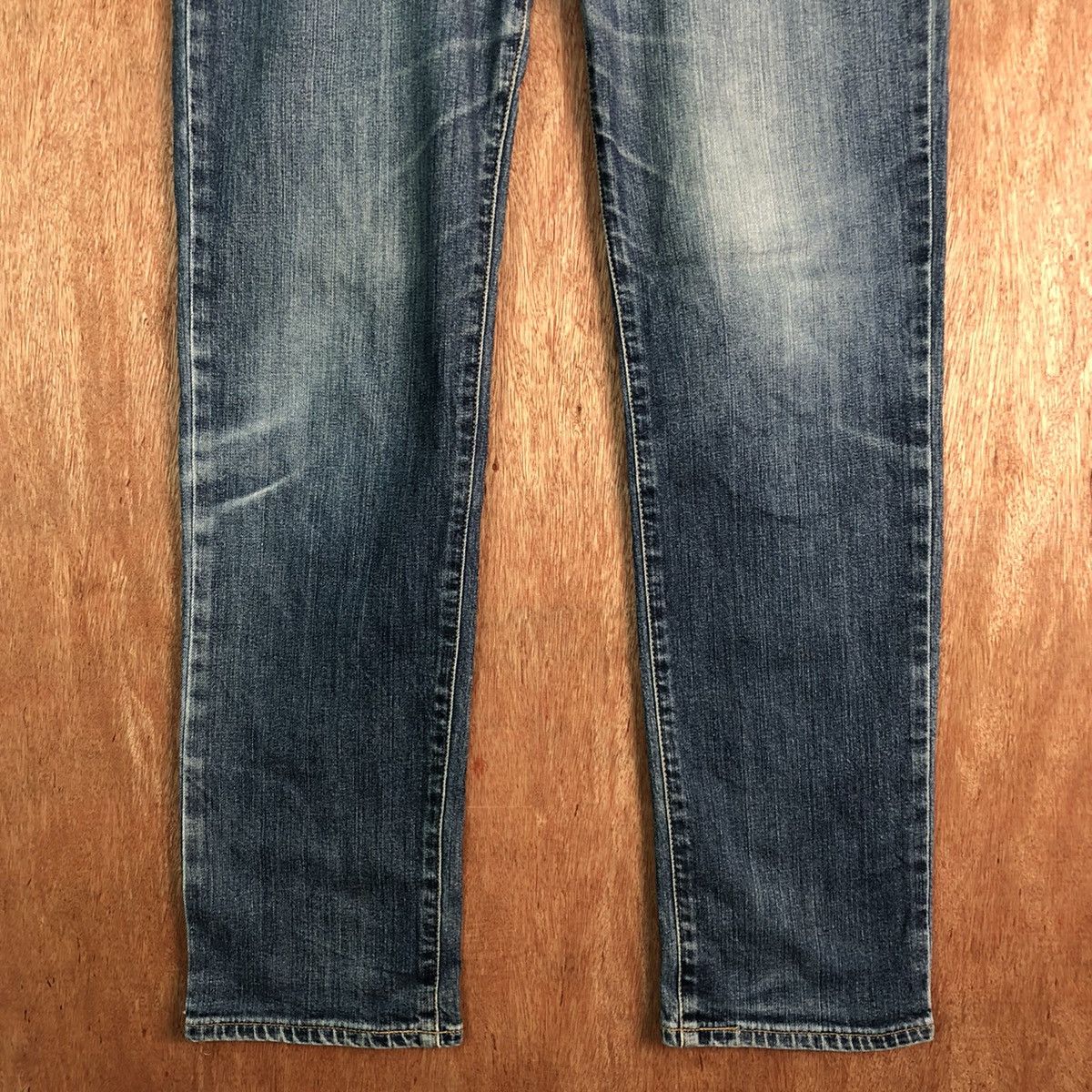 Vintage DLL Wrangler Vintage Blue distressed Denim Pants #c203 Size US 32 / EU 48 - 3 Thumbnail
